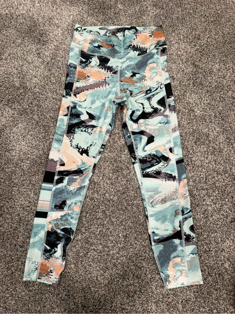 Under Armour Women’s M Compression Leggings Abstract Print High Rise